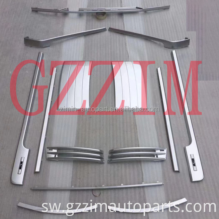 2018 auto gari trim kit nyeusi na fedha kwa 2018 rr v*gue